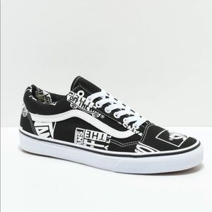 Women’s Vans Old Skool Logo Mix Black and White